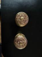 Messing handgemaakte deurknoppen, Verzenden, Zo goed als nieuw, Koper of Messing, Klink of Kruk