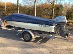Speedboot Placom 4.60 met kanteltrailer en dekzeil, Watersport en Boten, Ophalen, Gebruikt, Minder dan 70 pk, 3 tot 6 meter