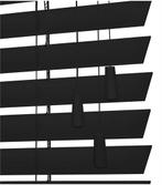 Veneta zwarte PVC 63mm brede jaloezieen met houtprint, 100 tot 150 cm, Ophalen of Verzenden, Zo goed als nieuw, 100 tot 150 cm