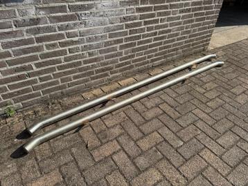 RVS zijstangen Ford Transit – ca. 2400 mm – gebruikt met lic beschikbaar voor biedingen