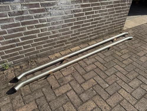 RVS zijstangen Ford Transit – ca. 2400 mm – gebruikt met lic, Auto-onderdelen, Overige Auto-onderdelen, Ford, Gebruikt, Ophalen