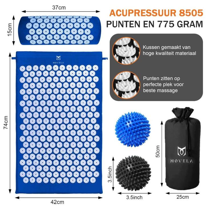 Spijkermat met Kussen, Sport en Fitness, Massageproducten, Nieuw, Massagestoel of Kussen, Ophalen of Verzenden