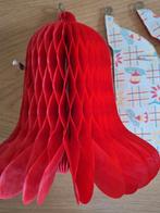 3 vintage papieren kerstklokken, Diversen, Kerst, Ophalen of Verzenden