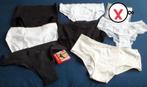 6 Nieuwe damesslips+1x correctie/7/mt S+M/o.a.merk/zwart+wit, Ophalen of Verzenden, Overige kleuren, Slip