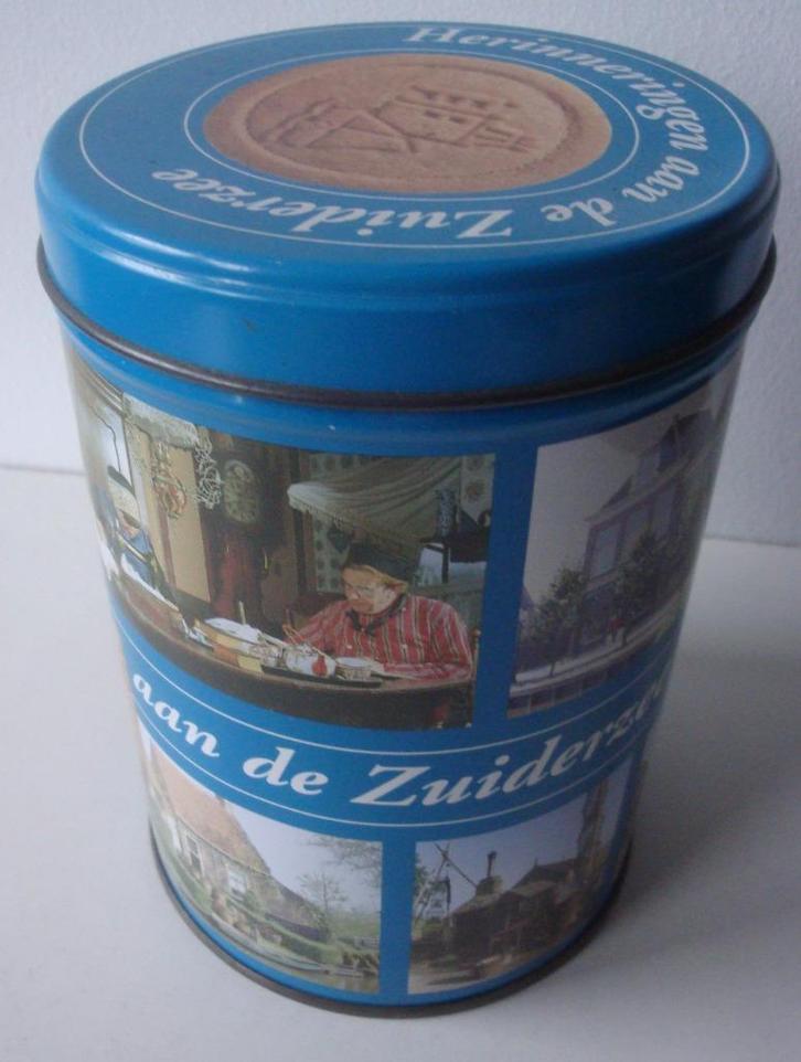 Blik Herinneringen aan de Zuiderzee, Openluchtmuseum Enkhuiz, Verzamelen, Blikken, Zo goed als nieuw, Koek(jes), Ophalen of Verzenden