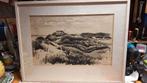 Pit van Loo - Aquarel Ameland jaren '50, Antiek en Kunst, Ophalen of Verzenden