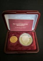 Gouden tientje Wilhelmina 1925 met zilveren penning, Postzegels en Munten, Ophalen, Setje, Overige landen, Goud