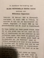 Opperman - Havik 1901 Stampwijk 1982 Tilburg / Kaatsheuvel, Ophalen of Verzenden