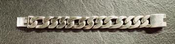 Dikke armband 22,5 cm lang, 2 cm breed, ruim 200 gram 925 . beschikbaar voor biedingen
