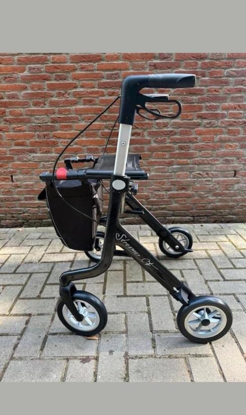 rollator streamer CF van carbon  lichtgewicht maat L, Diversen, Rollators, Zo goed als nieuw, Lichtgewicht, Ophalen of Verzenden