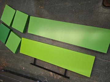 Groene zweefplanken Ikea 6 stuks beschikbaar voor biedingen