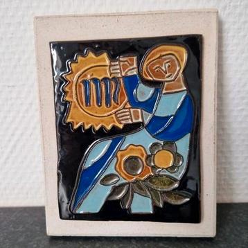Henk Potters tegel keramiek kunst glazuur beschikbaar voor biedingen
