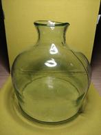 Vintage Buikfles/ vaas van glas, Gebruikt, Ophalen of Verzenden, Glas, Minder dan 50 cm