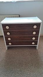 Vintage ladekastje. Bruin met beige., Ophalen, Overige materialen, Gebruikt, Vintage