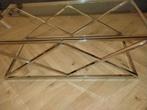Moderne Salontafel/Eettafel Set, Ophalen of Verzenden, Zo goed als nieuw, Glas, Modern