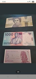 3 Indonesische Bankbiljetten UNC, Postzegels en Munten, Bankbiljetten | Azië, Ophalen of Verzenden, Zuidoost-Azië, Setje