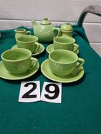 mini servies groen 7 delig,, Antiek en Kunst, Antiek | Servies compleet, Ophalen of Verzenden