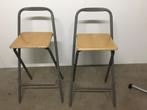 Hoge stoel/barkruk, Huis en Inrichting, Stoelen, Ophalen, Gebruikt, Twee, Grijs