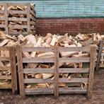 Half gedroogd haardhout eik/beuk/es 125,00 per krat/m3, Tuin en Terras, Haardhout, Ophalen of Verzenden, Blokken