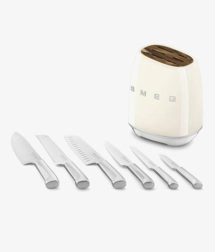 Smeg Messenblok - Stijlvol en Compleet!, Huis en Inrichting, Keuken | Bestek, Nieuw, Bestekset, Rvs of Chroom, Vaatwasserbestendig