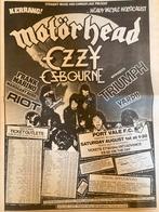 Paginagrote A3 advertentie MOTÖRHEAD Ozzy Osbourne RIOT, Cd's en Dvd's, Ophalen of Verzenden