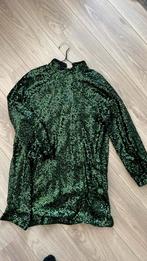 Groene pailletten jurk H&M, Kleding | Dames, Jumpsuits, Groen, Zo goed als nieuw, Maat 36 (S), Ophalen