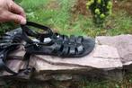 Slaaf sandalen, leren slippers, Sacha, Zwart, Nieuw, Sacha, Ophalen