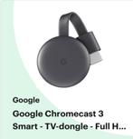 Google Chromecast 3, Ophalen of Verzenden, Zo goed als nieuw, Zonder harde schijf