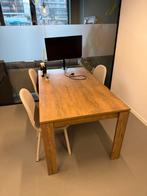 Eettafel - kleur: wild donker eiken - 90x160 cm, Huis en Inrichting, Tafels | Eettafels, Ophalen, Kunststof, Gebruikt, 50 tot 100 cm