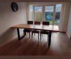 Mango houten tafel met stalen poten, Ophalen, Gebruikt, 200 cm of meer, 50 tot 100 cm