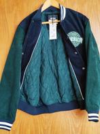 Baseball jack corduroy blauw groen America Today Maat S, Verzenden, Nieuw, Groen, Maat 46 (S) of kleiner