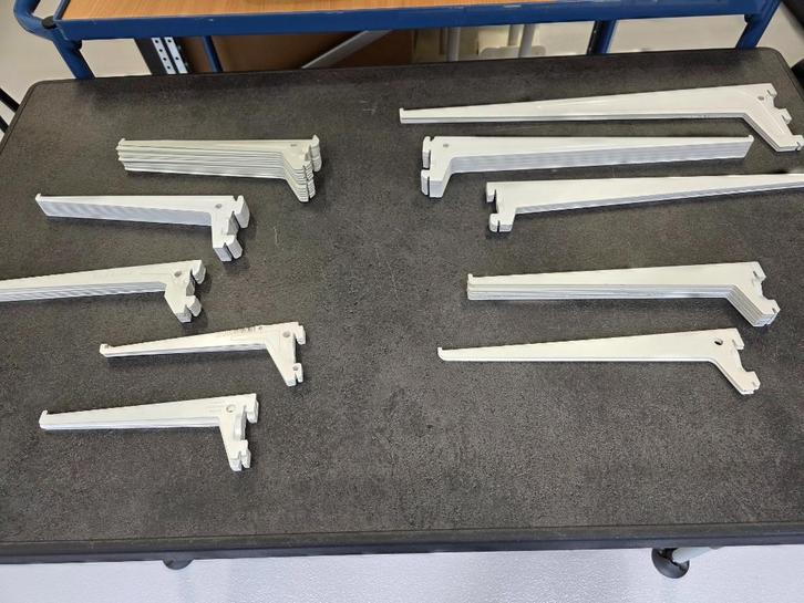 Diverse schapdragers incl rails en meubelpanelen, Huis en Inrichting, Woonaccessoires | Wandplanken en Boekenplanken, Gebruikt