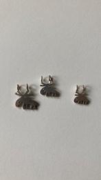 Eland familie bedeltjes van zilver, Overige merken, Ophalen of Verzenden, Zo goed als nieuw, 2 of 3 bedels