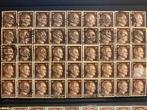 45 gestempelde duitse postzegels wo2 - 10 pfennig, Ophalen, Duitsland