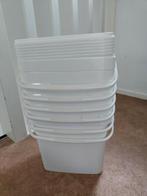 Opbergbakken wit- Auer, Ophalen of Verzenden, Gebruikt, Kunststof, Met deksel