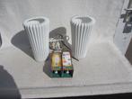 SET van 2 stuks Vintage" Bista " Ikea plissé tafellampjes, Ophalen of Verzenden, Gebruikt, Overige materialen, Minder dan 50 cm