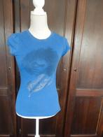 Only Shirt blauw met opdruk maat S, Kleding | Dames, T-shirts, Only, Blauw, Ophalen of Verzenden, Zo goed als nieuw