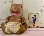 Vintage mechanische Frans sprekende met stro gevulde beer, Verzamelen, Beren en Cherished Teddies, Ophalen of Verzenden, Gebruikt