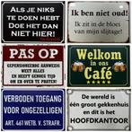 Nederlandse vlag wandbord van metaal reclamebord, Nieuw, Ophalen of Verzenden