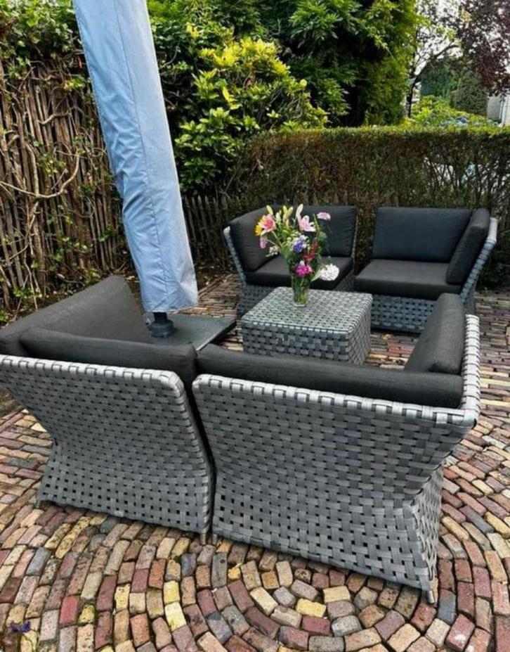 Apple Bee Loungset, Tuin en Terras, Tuinsets en Loungesets, Zo goed als nieuw, Loungeset, Kunststof, Bank, Ophalen of Verzenden