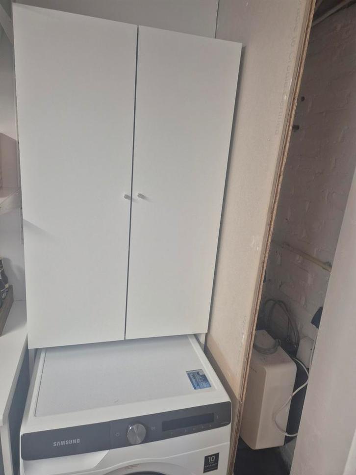 Witte Kast met Deuren en Planken, Huis en Inrichting, Kasten | Kledingkasten, Ophalen