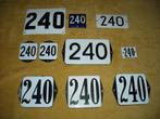 oud emaille huisnummer 240 ook 241 242 243 244 245 246 247 2, Antiek en Kunst, Antiek | Emaille, Ophalen of Verzenden