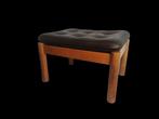 Prachtige vintage mid century eiken Deens design voetenbank, Minder dan 50 cm, Gebruikt, 50 tot 75 cm, Hout