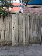 Oude schuttingdeur incl. Deurbeslag, Doe-het-zelf en Verbouw, Hang- en Sluitwerk, Ophalen, Gebruikt, Klink of Kruk