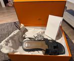 Hermes Sandalen Oran Zwart, Zwart, Zo goed als nieuw, Hermes, Sandalen of Muiltjes
