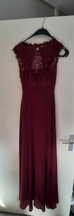 Galajurk Bordeauxrood lang model, Ophalen, Galajurk, Onbekend, Maat 36 (S)