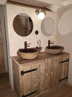 Badkamermeubel, wastafel, handdoekkast steigerhout NIEUW, Huis en Inrichting, Ophalen of Verzenden, Nieuw