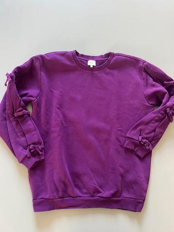 Shoeby trui sweater paars met leuk strik detail maat 170 176 beschikbaar voor biedingen