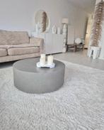 Ronde beton ciré salontafel Japandi Westwing, Huis en Inrichting, Ophalen, 50 tot 100 cm, Rond, 50 tot 100 cm