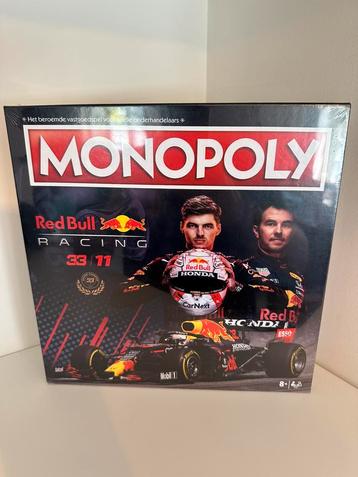 Monopoly Red Bull Racing - nieuw in seal Verstappen Perez beschikbaar voor biedingen